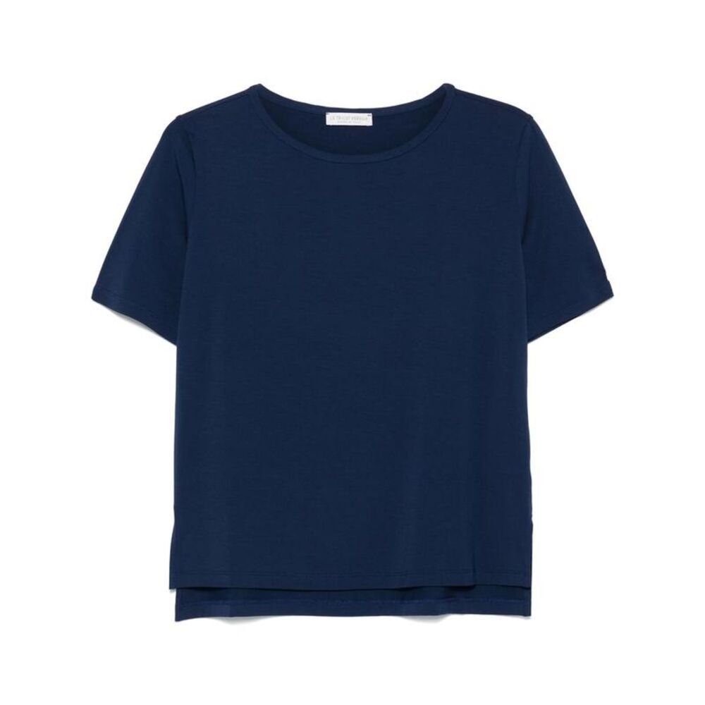 LE TRICOT PERUGIA Crew Neck T-Shirt Women BLUE T-Shirts & Tops